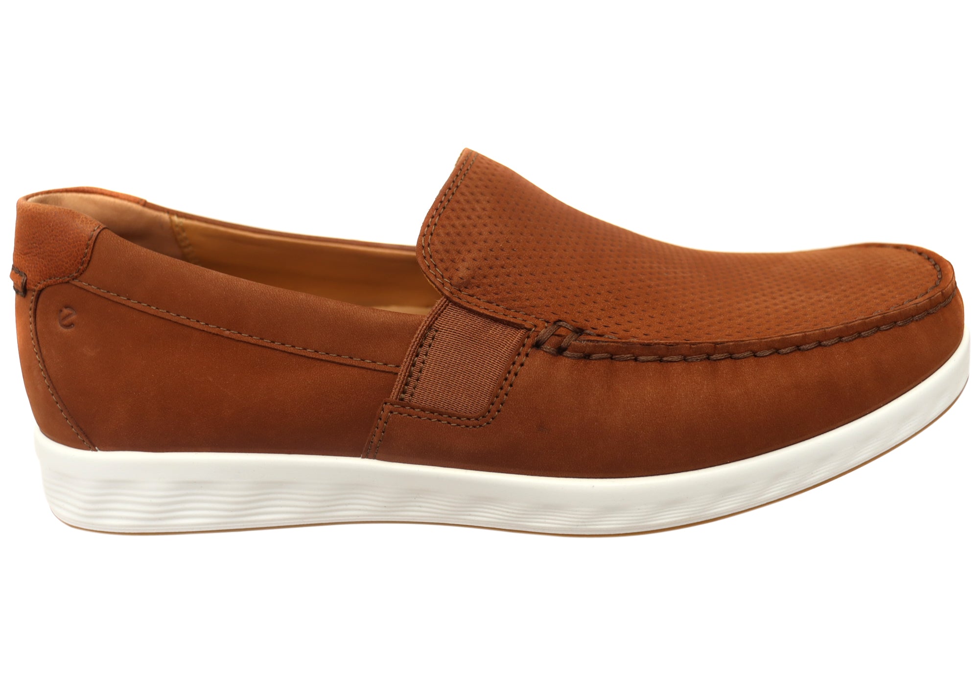ECCO Men's S Lite Moc Nubuck Leather Loafers - Comfortable Slip-On Moccasins for Casual Wear & Indoor/Outdoor Use