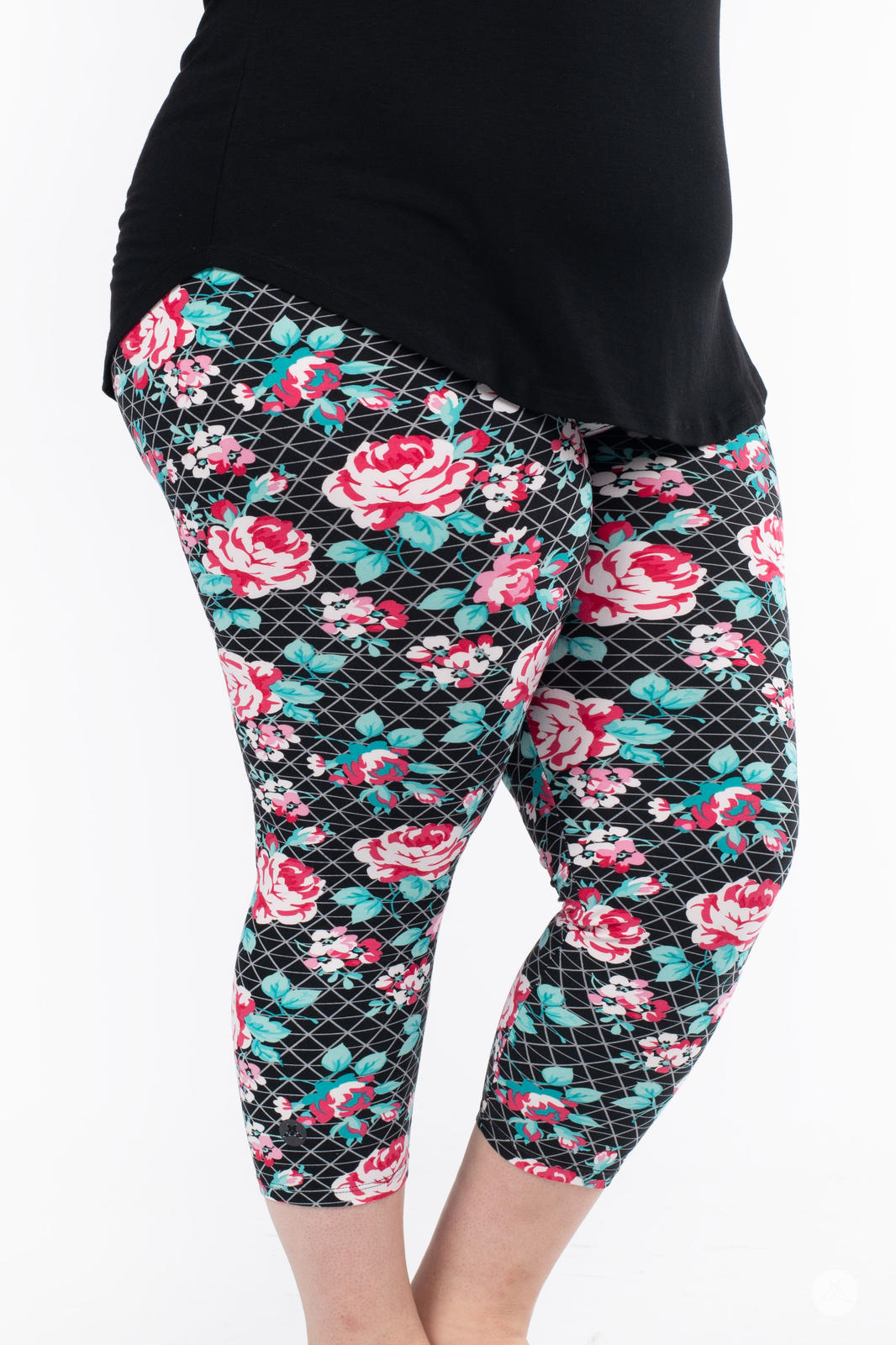 Gracie Rose Refreshed Crops - Women's Comfortable Yoga Pants for Workout, Running & Lounge Wear - Perfect for Gym, Home & Travel