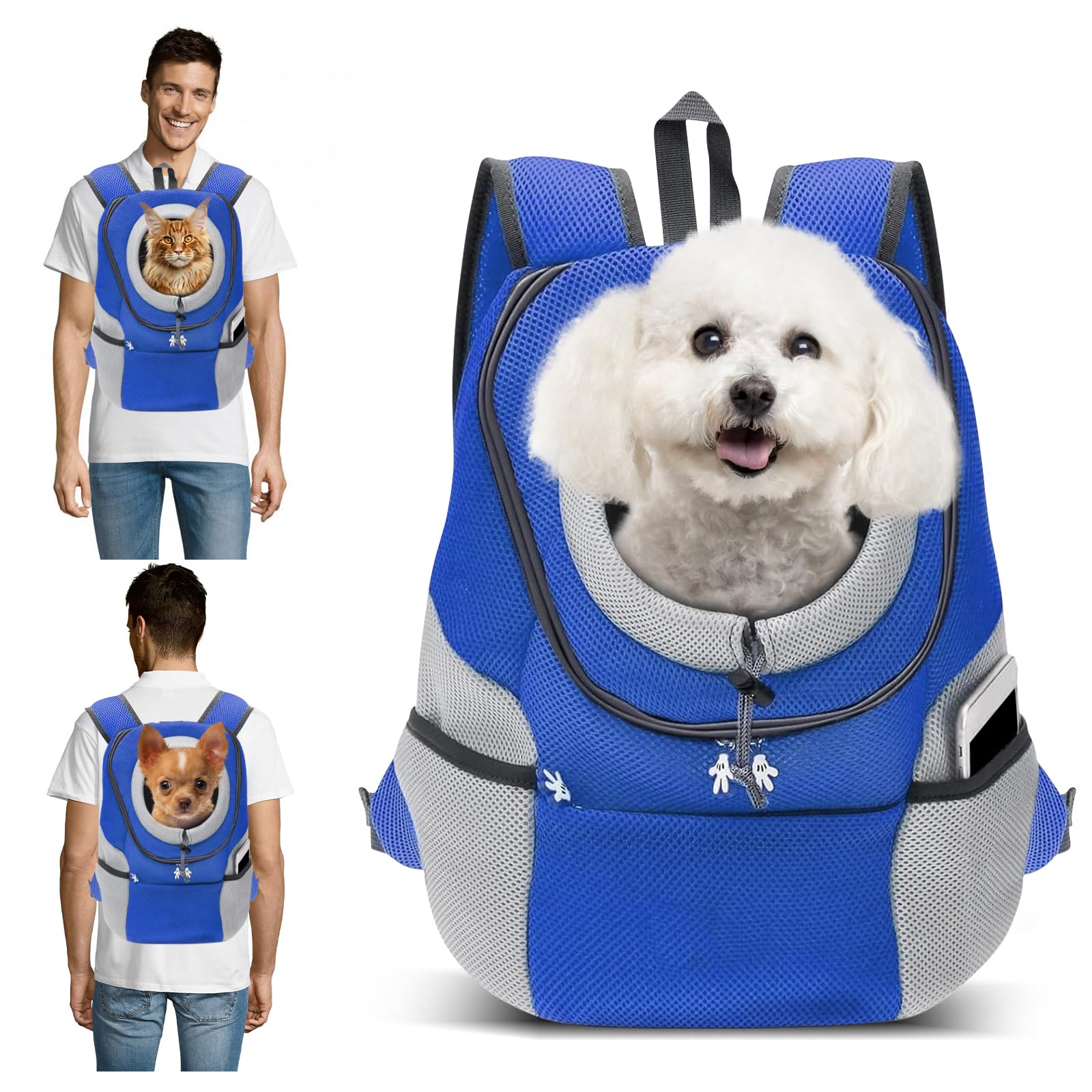 Best Dog & Cat Carrier Backpack - Lightweight Pet Travel Backpack for Small Dogs & Cats - Airline Approved, Hands-Free Hiking, Outdoor Adventures