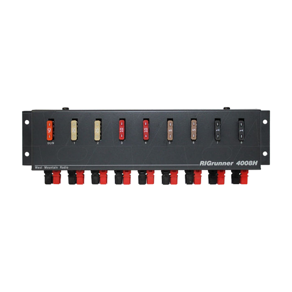 8-Outlet 12VDC Power Distribution Panel - 40A Capacity - Marine, RV, and Off-Grid Power Management Solution