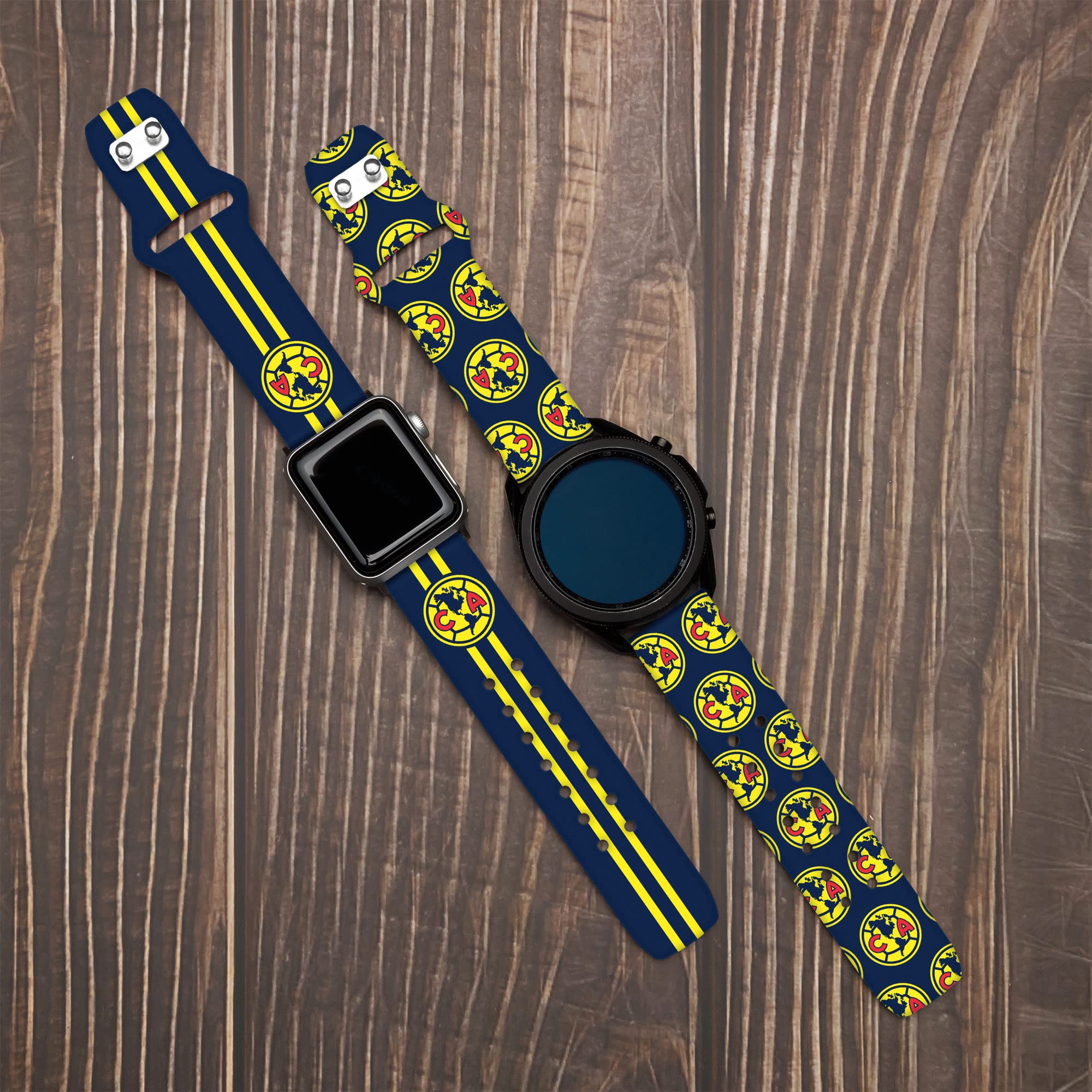 Affinity Bands Club America HD Watch Band Compatible with Samsung Galaxy Watch 4/5/6, Galaxy Watch Active 2, and More - Premium Durable Replacement Strap for Workouts, Running, and Everyday Wear
