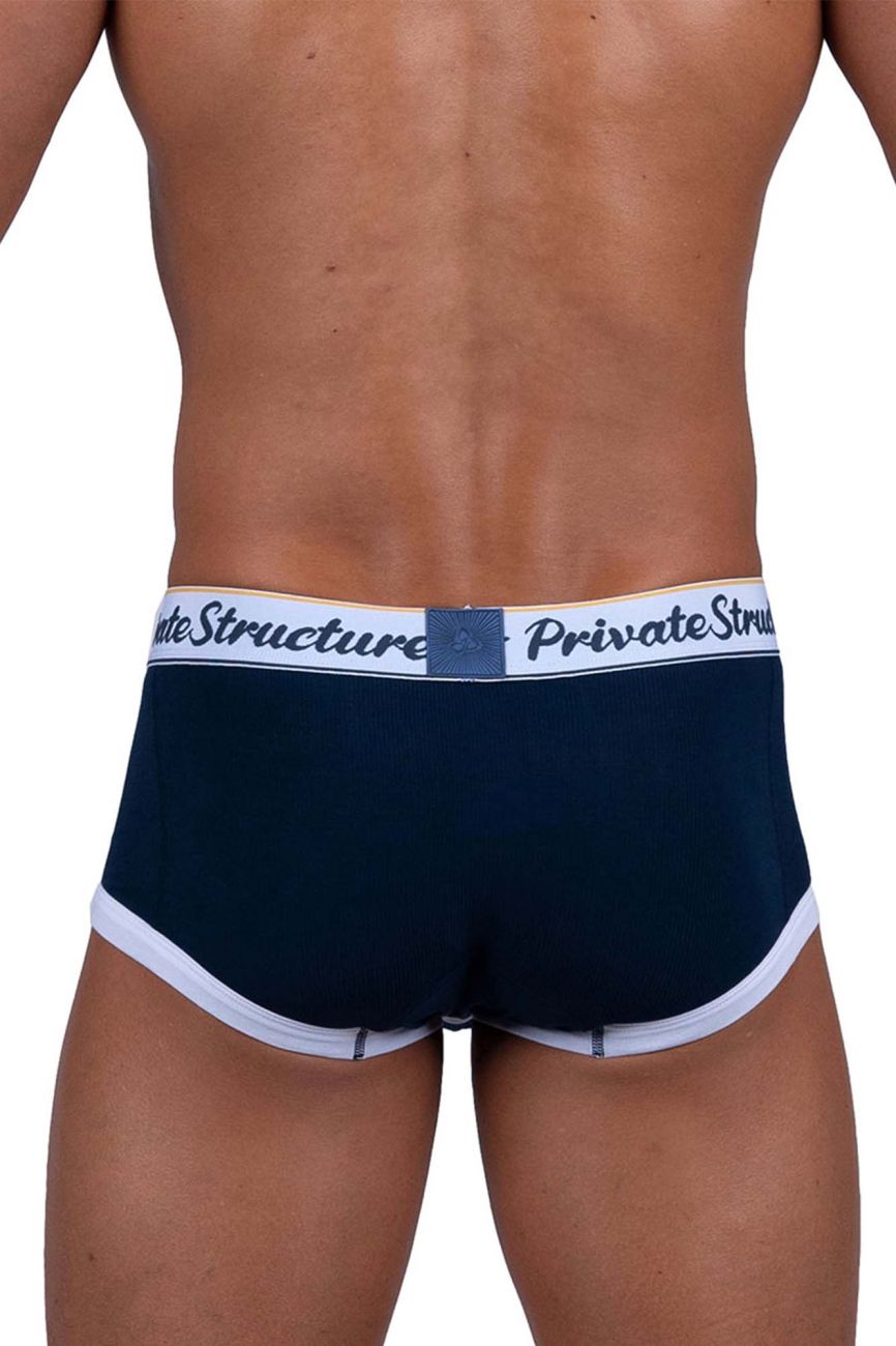 Private Structure Classic Mid Waist Trunks for Men - Comfortable Cotton Underwear with Breathable Fabric - Perfect for Everyday Wear, Gym & Travel