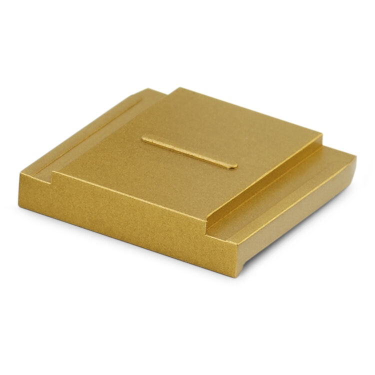 Leica Hot Shoe Cover Brass - Premium Blasted Finish Camera Accessory for Leica M, SL & Q Series - Perfect for Photography Enthusiasts & Professional Shooters