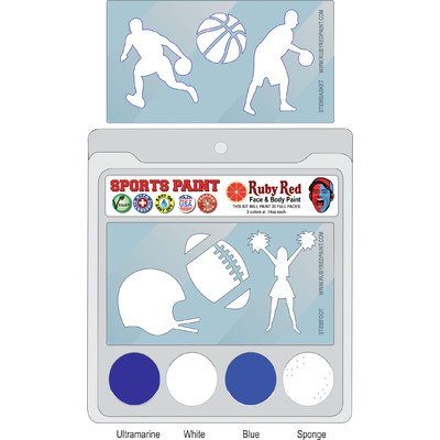 Ruby Red Face Paint Set - 2ML x 3 Colors for Utah State University Sports Fans | Waterproof, Non-Toxic Body Paint for Game Day, Halloween & Cosplay