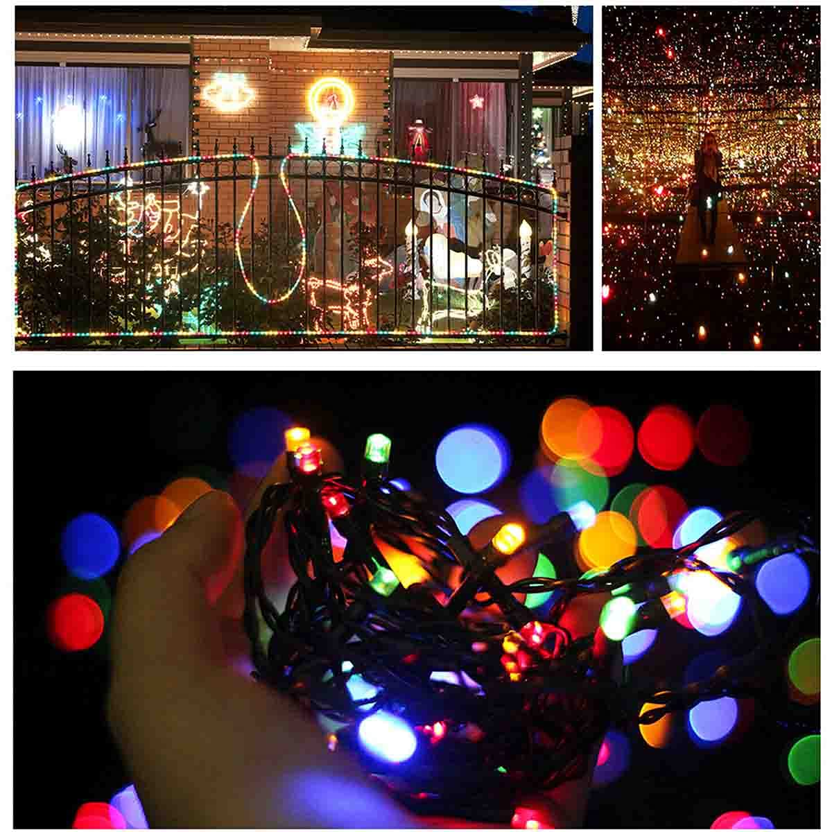 100 LED Solar String Lights Outdoor Waterproof - Solar Powered Fairy Lights for Garden, Patio, Party, Christmas, Wedding Decor | Romantic Ambiance Lighting for Backyard, Balcony & Special Events