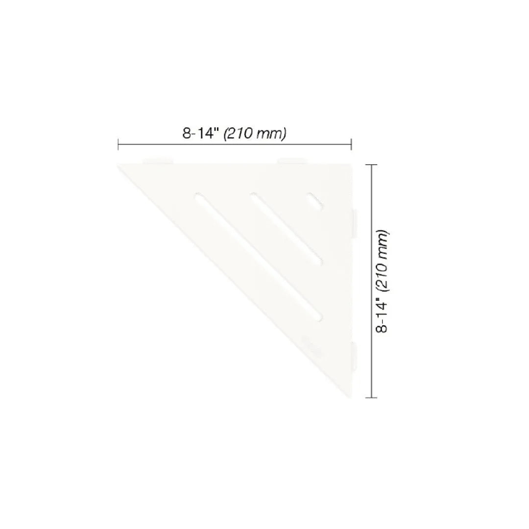 Triangular Corner Shelf with Wave Design - Space-Saving Storage for Bathroom, Kitchen & Living Room - Durable & Stylish Wall Mount Shelves