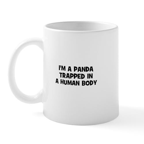 White - I'm A Panda Trapped In A Huma Mug