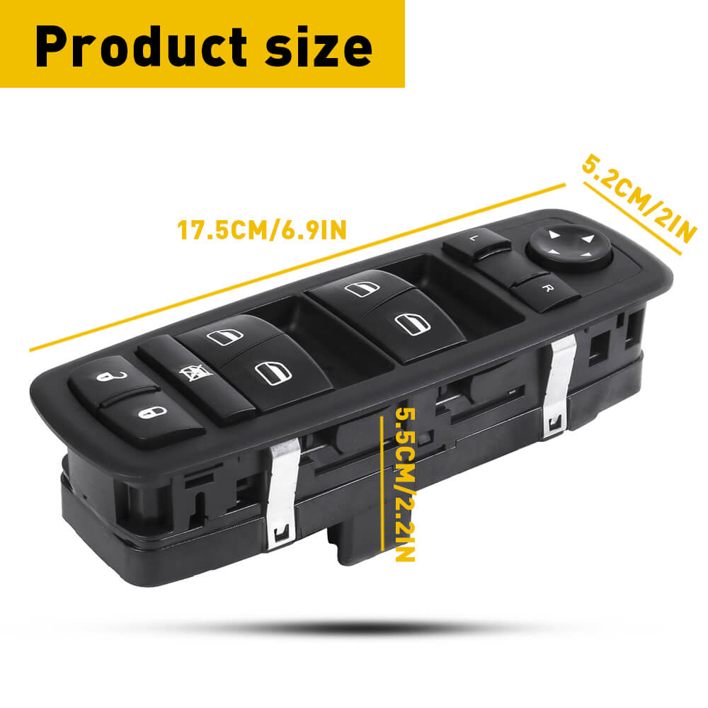 Chrysler 200 Dodge Dart Jeep Cherokee Power Window Control Switch 13+8 Pin - Master Replacement Part for Smooth Window Operation | Perfect for Car Repair & Maintenance