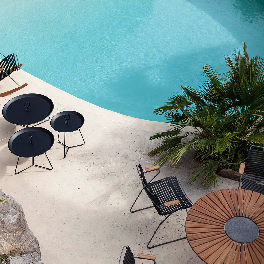 Premium Round Outdoor Patio Table - Durable Weather-Resistant Garden Dining Set for Backyard, Deck, Poolside & BBQ Gatherings