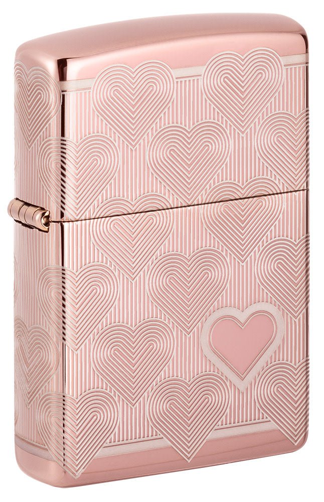 Heart Design High Polish Rose Gold Jewelry - Elegant Necklace for Women, Perfect for Valentine's Day Gifts, Anniversaries & Special Occasions