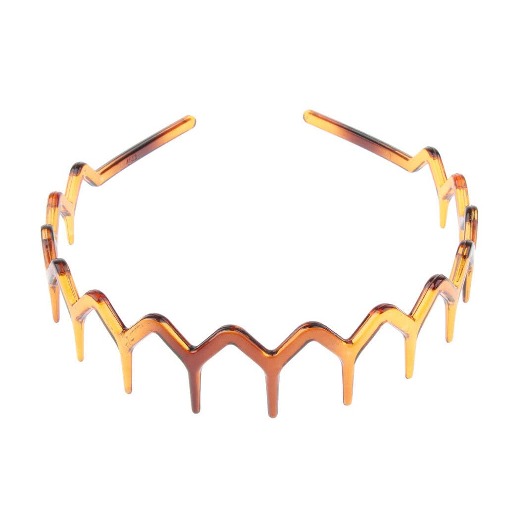 Brown Resin Teeth Headband for Women & Girls - Non-Slip Comfortable Hair Hoop Band - Fashion Hair Accessories for Daily Wear, Work, Parties & Special Occasions