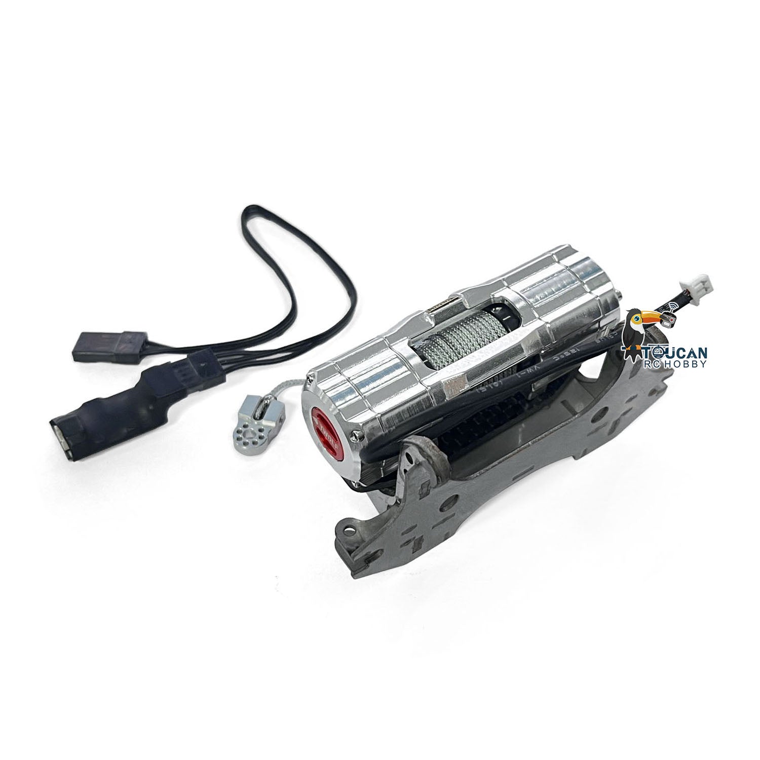 Metal Front Winch for LikeRC U535 1/14 Scale RC Off-Road Truck - Heavy Duty 4X4 Radio Control Rock Crawler Accessory - Perfect for Trail Crawling, Off-Road Adventures & RC Car Upgrades
