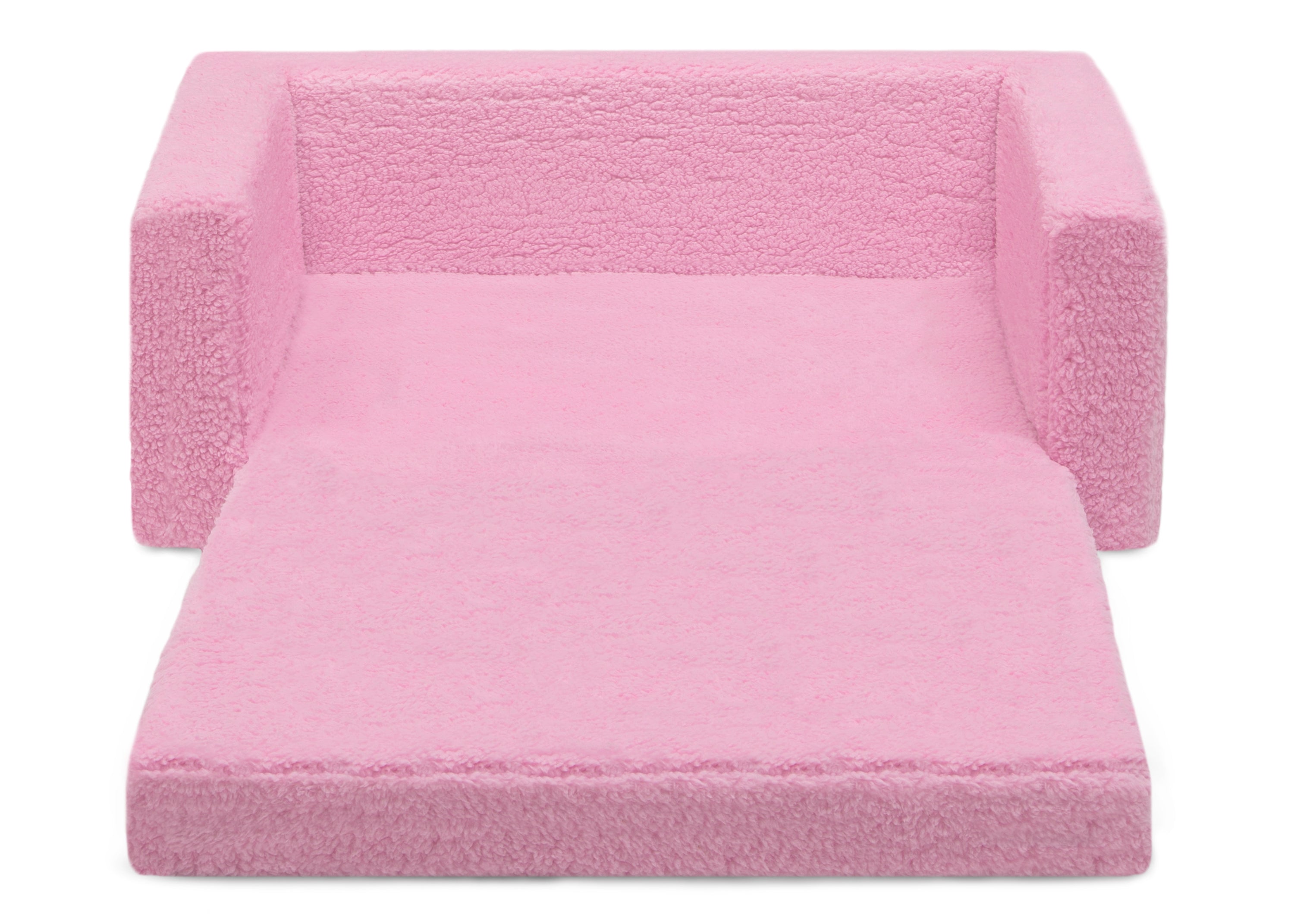 Personalized Cozee Flip Out Sherpa 2-in-1 Convertible Sofa to Lounger for Kids - Soft & Comfy Children's Furniture for Playroom, Bedroom or Nursery
