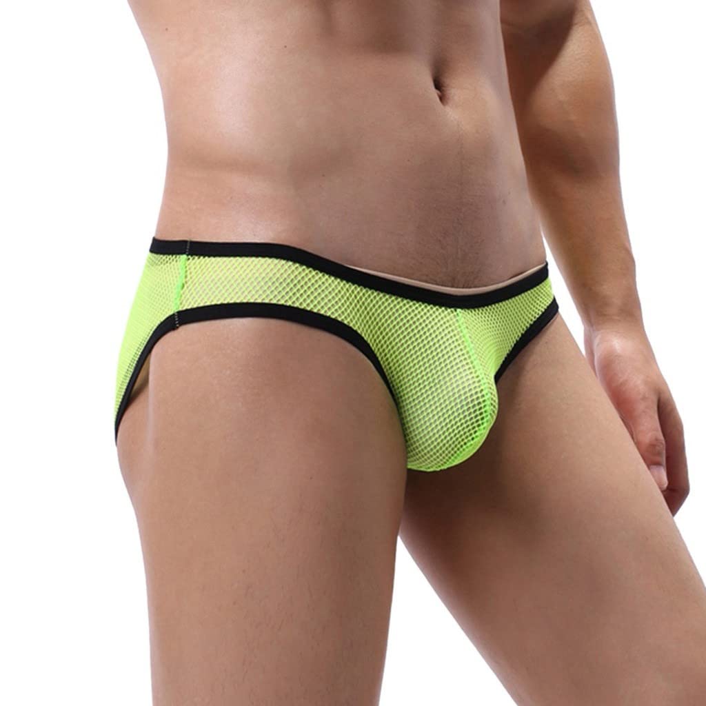 Men's Breathable Ultra-Thin Solid Color Underwear with Pouch - Sexy & Comfortable for Daily Wear, Sports & Lounge