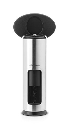 Brabantia Classic Corkscrew Bottle Opener - Matte Steel Wine Opener with Comfort Grip (369360, Medium) - Perfect for Home Bars, Wine Tasting & Kitchen Use