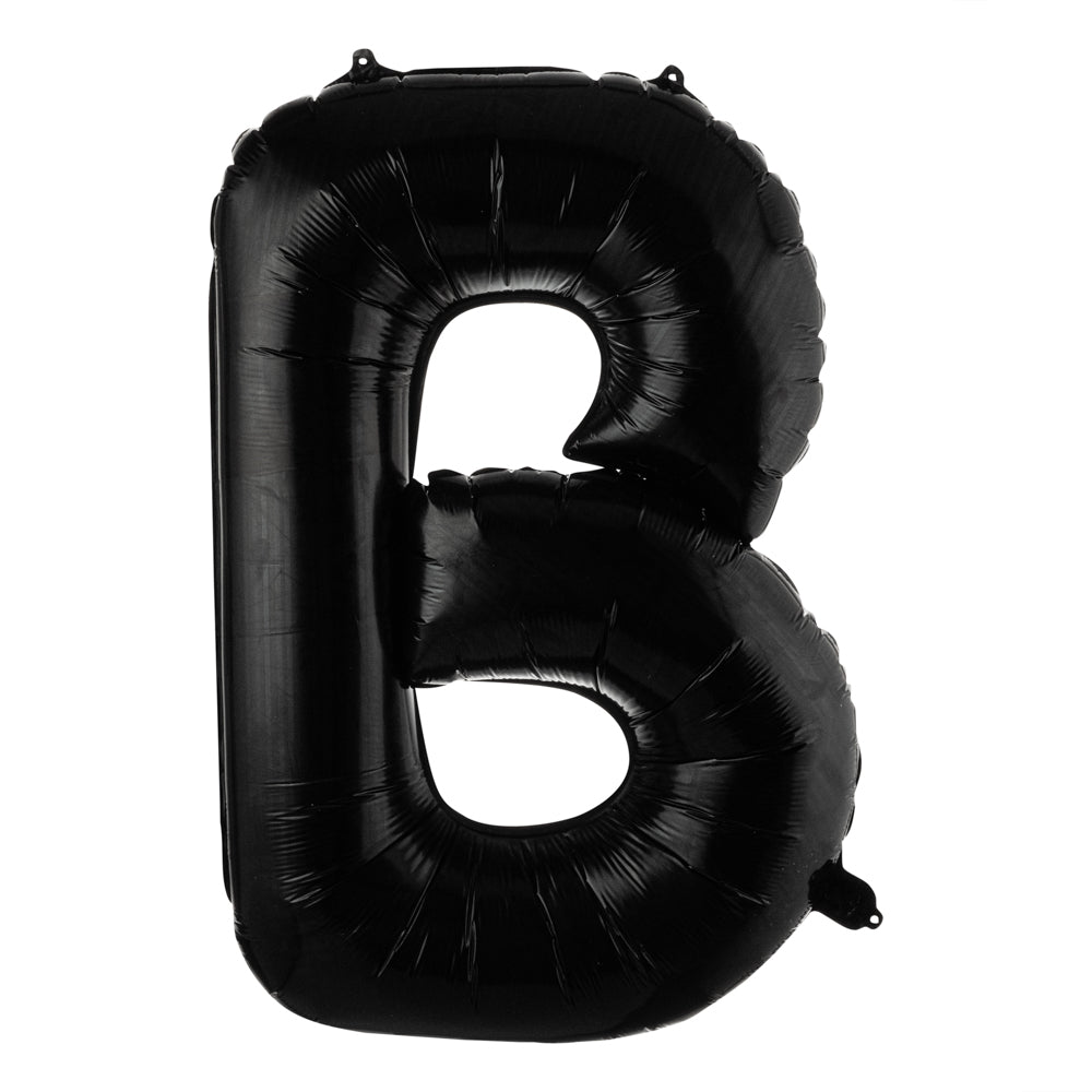 Balloonify Black Mylar Letter B Balloon - 40 Inch Large Foil Alphabet Balloon for Birthday Party Decorations, Baby Showers & Graduation Celebrations (1 Count Box)
