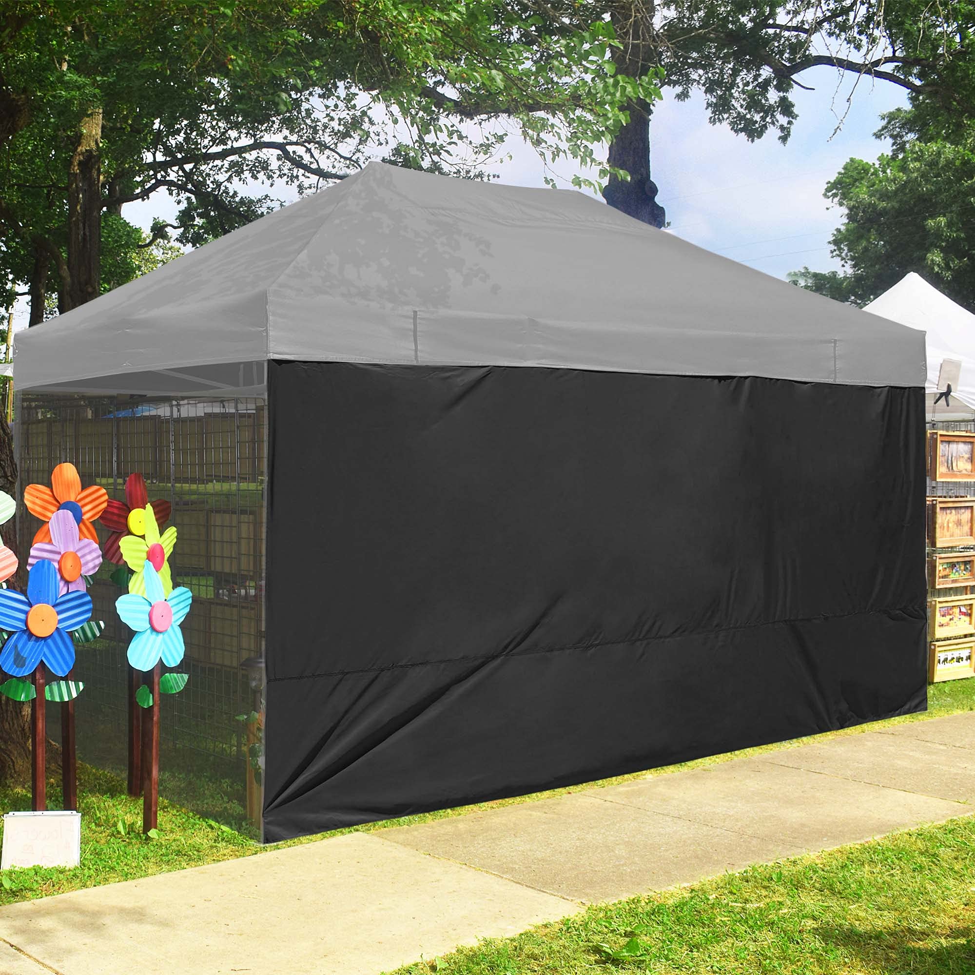 1 Pack Side Wall for 10x15 Ft EZ Pop Up Canopy Tent - UV50+ Sun Protection for Patio, Backyard, Camping & Outdoor Events