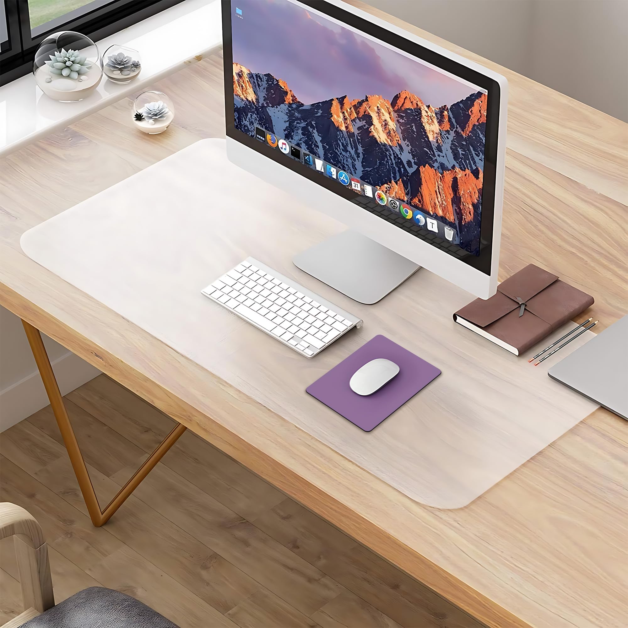 NATRKE Clear Desk Mat Pad - 31.5