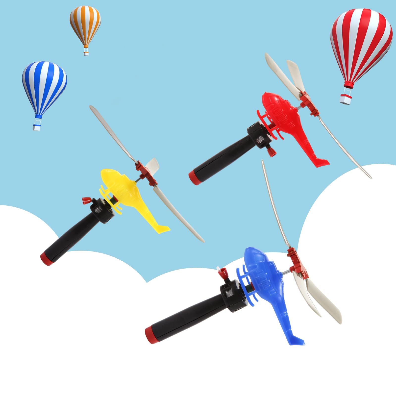 VETE 8 Pack Flying Toy Helicopter Set for Kids - 360° Rotating Airplane Toys for Boys & Girls | Bulk Party Favors, Classroom Prizes, Pinata Fillers & Goodie Bag Stuffers | Perfect for Birthday Parties, School Events & Outdoor Play