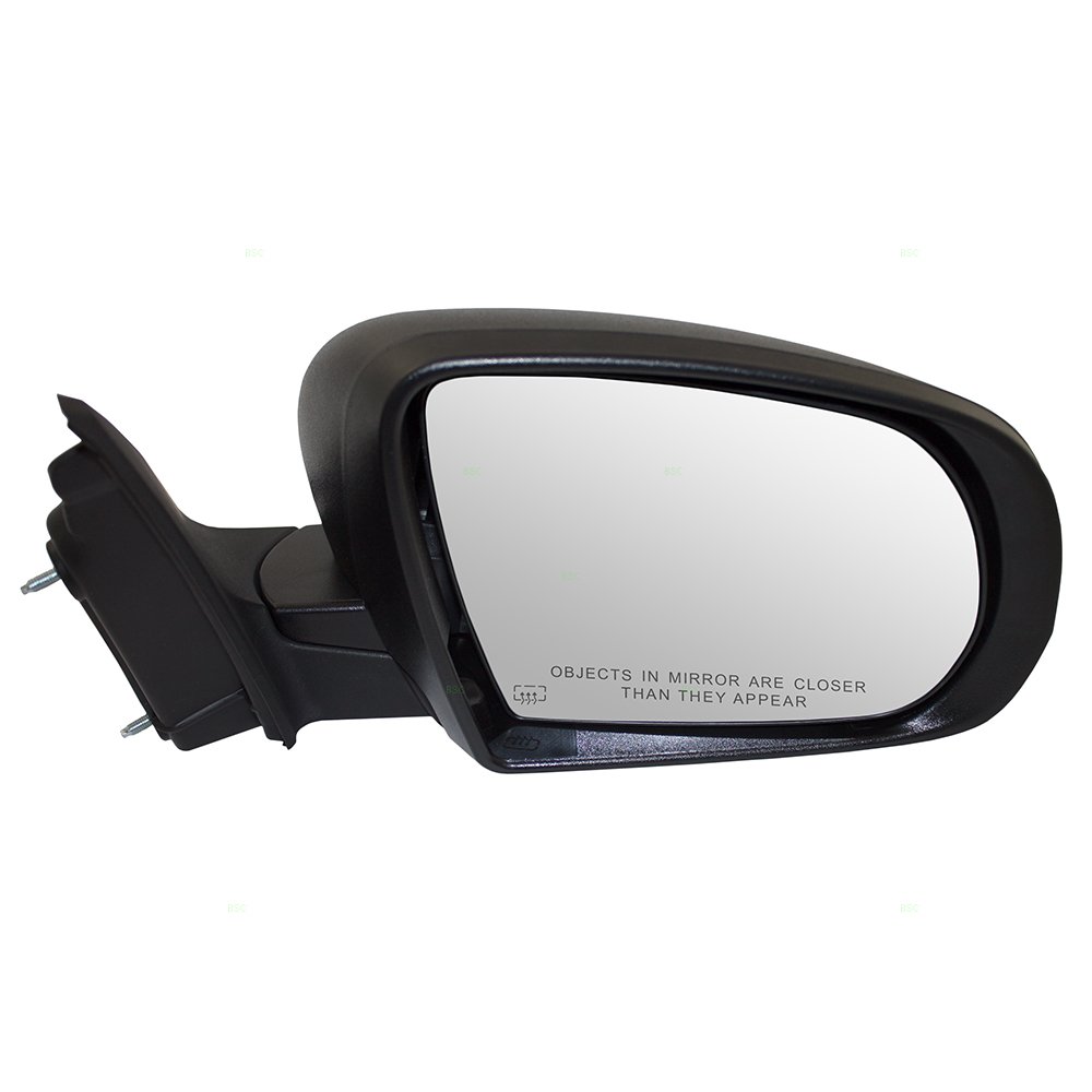 Replacement Passenger Side Power Mirror Textured Black with Heat for 2014-2019 Jeep Cherokee - Compatible with Part Numbers 68164060AD & 68228912AA - Perfect for Highway Driving and Parking Assistance