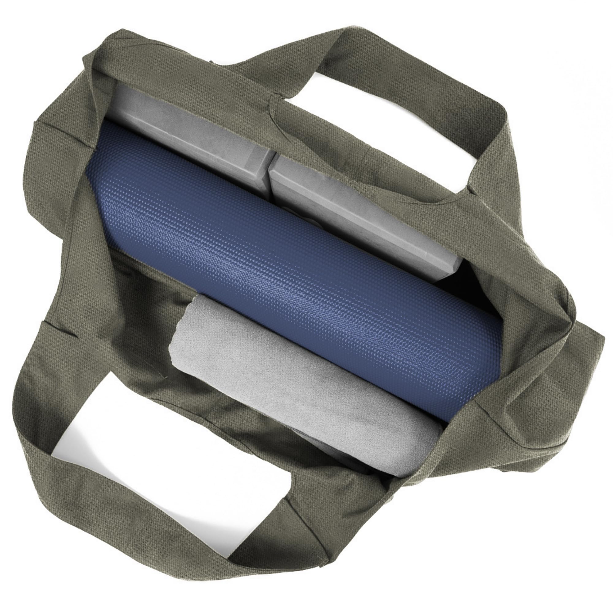 Yogiii Yoga Mat Bag - Large Tote with Side Pocket for Yoga & Gym