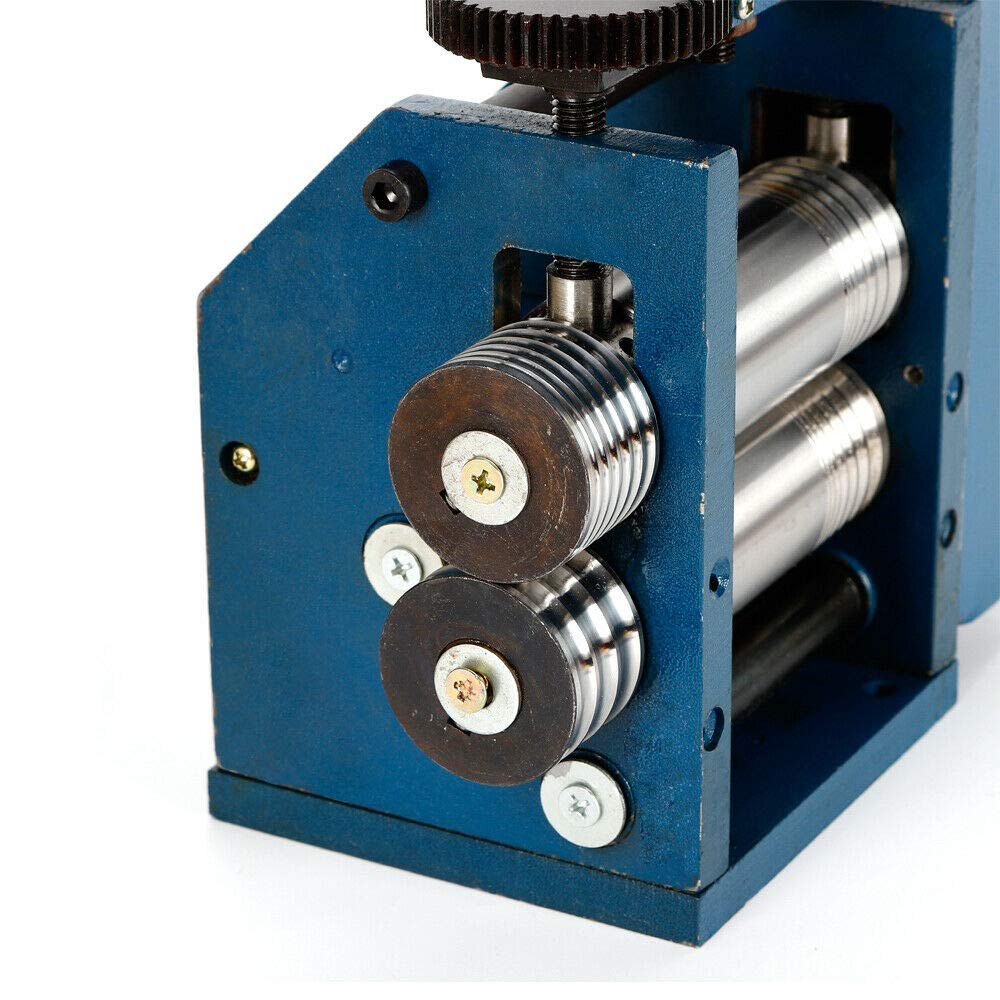 3 Inch (75mm) Manual Jewelry Rolling Mill Machine - Flatten & Shape Metal Sheets & Wires for Jewelry Making | US Stock | Perfect for DIY Jewelry, Metal Crafting & Goldsmithing Projects