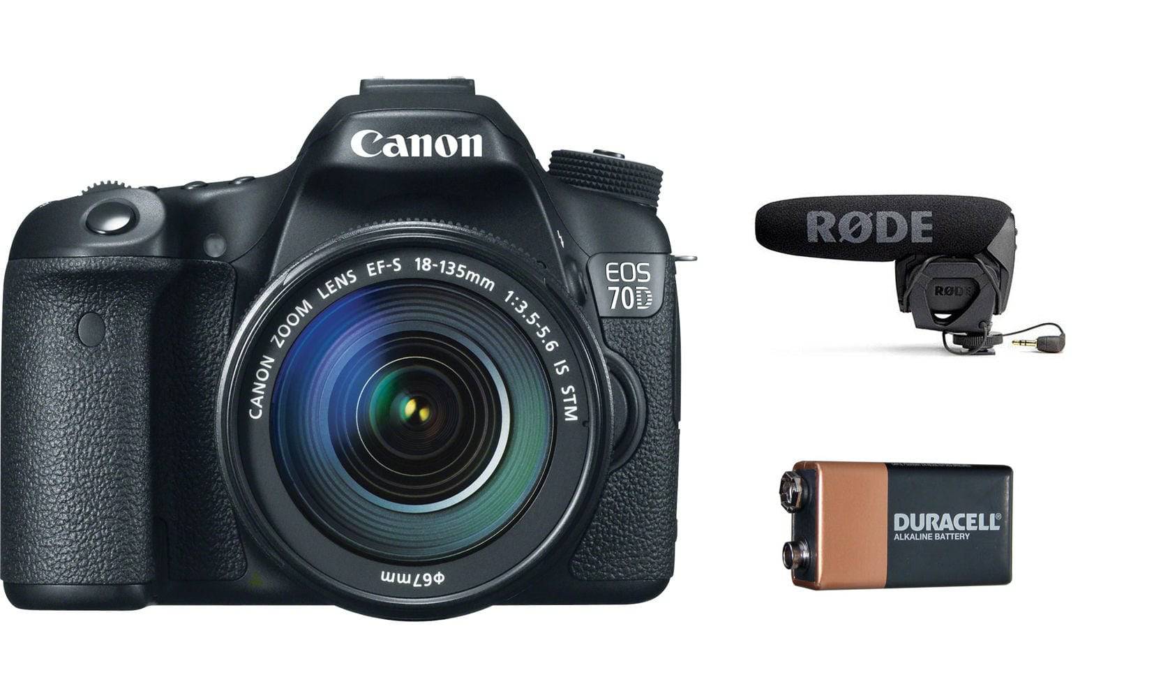 Canon EOS 7D Mark II DSLR Camera with 18-135mm Lens Kit - Includes External Microphone & Alkaline Batteries - Perfect for Professional Photography, Travel & Vlogging