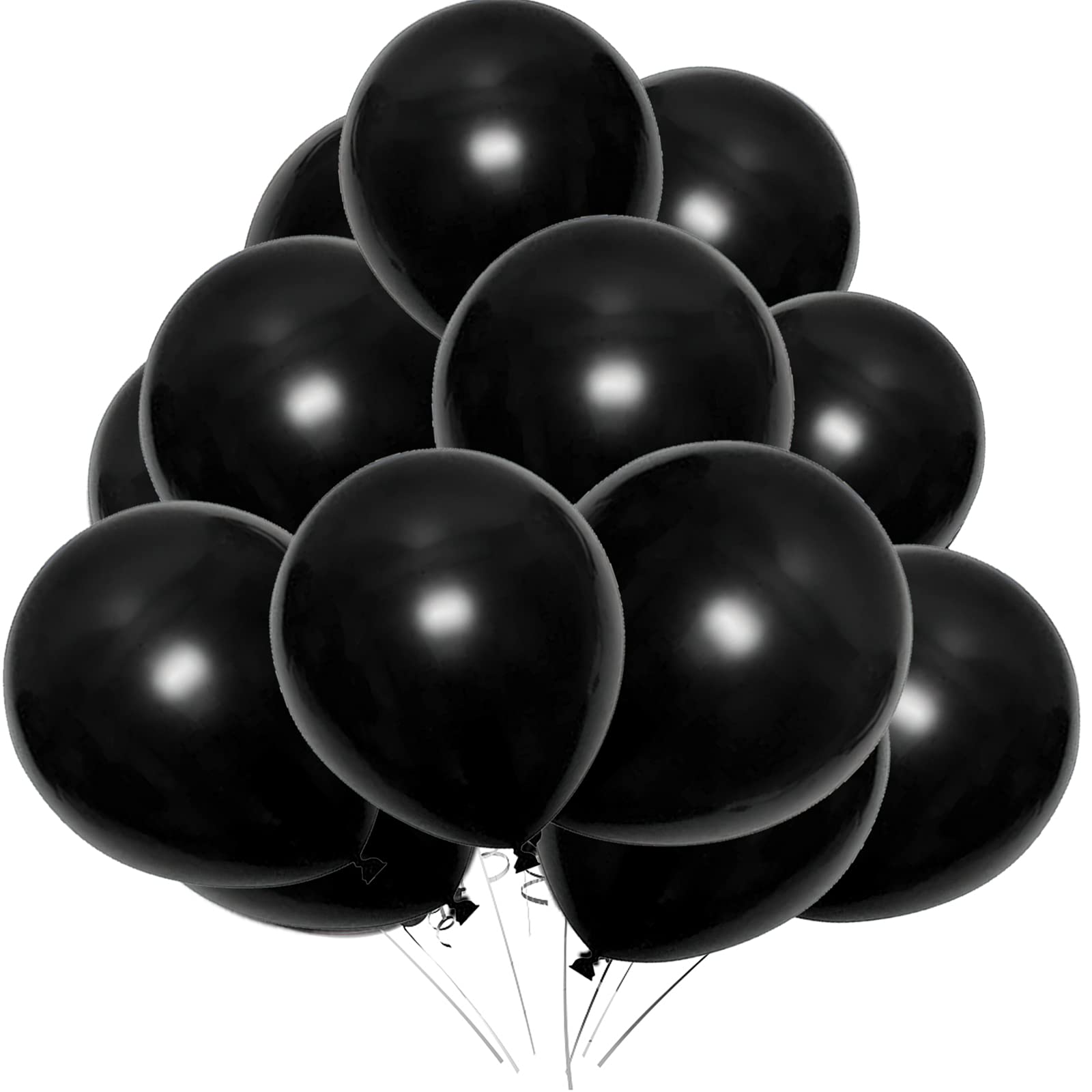 18 Inch Black Latex Balloons - Pack of 20 | Premium Thick Party Balloons for Wedding, Birthday, Baby Shower Decorations | Perfect for Indoor/Outdoor Party Decor, Photo Backdrops & Event Centerpieces