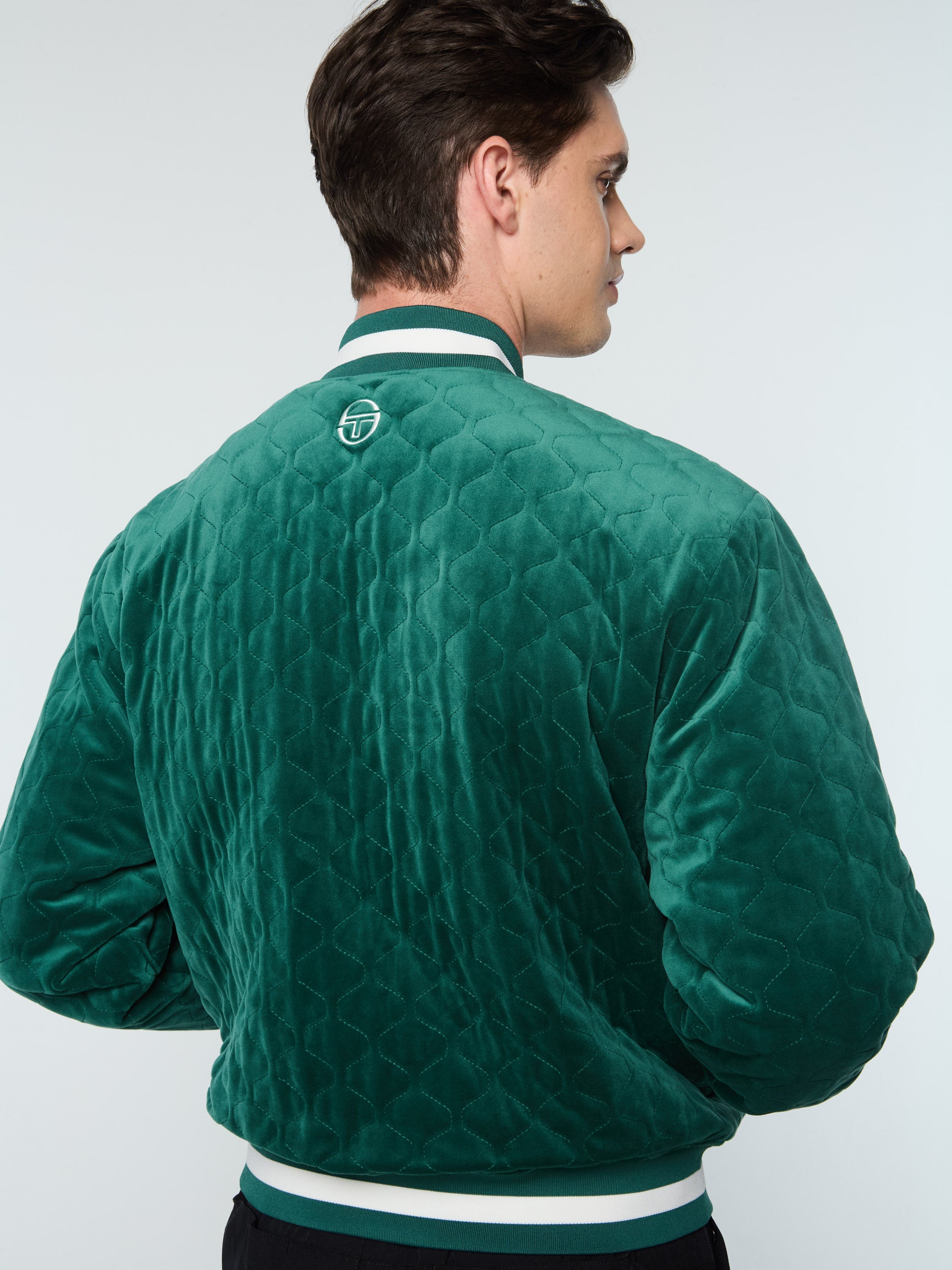 Fasano Quilted Velour Jacket for Women - Water-Resistant Rainforest Green Outerwear for Casual Wear & Outdoor Adventures