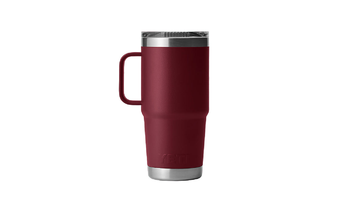 Yeti Rambler 20 oz Stainless Steel Vacuum Insulated Travel Mug - Harvest Red | Keeps Drinks Hot or Cold for Hours | Perfect for Commuting, Camping & Outdoor Adventures