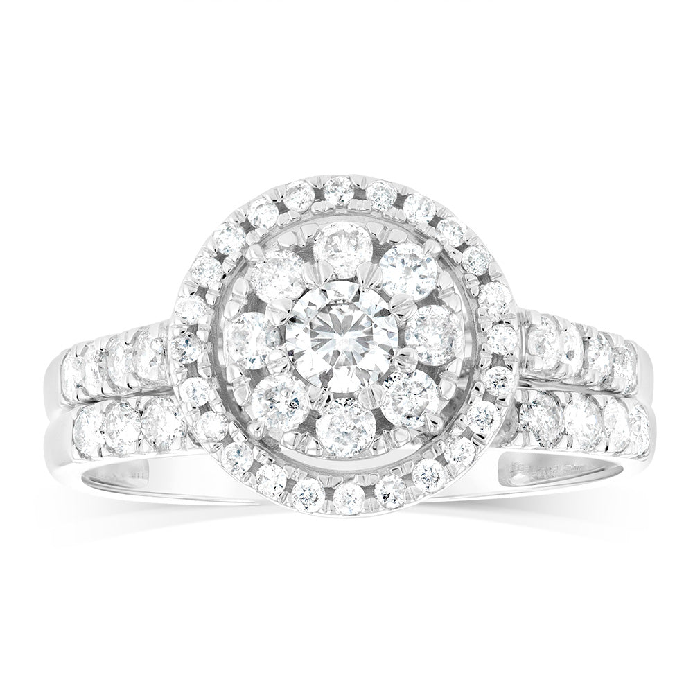 1 Carat Diamond Engagement Ring in 9K White Gold for Women - Perfect for Proposals, Anniversaries & Special Occasions