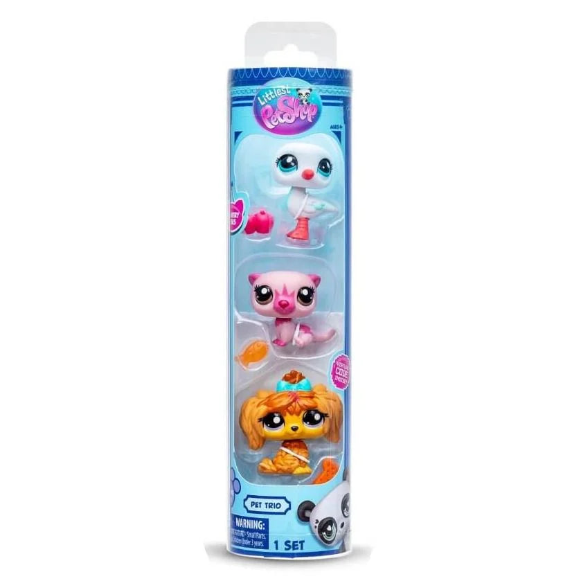 Littlest Pet Shop Trio in Tube - 3 Pack Country Vibes Collectible Toy Set for Kids | Perfect for Playtime, Gifts & Collecting