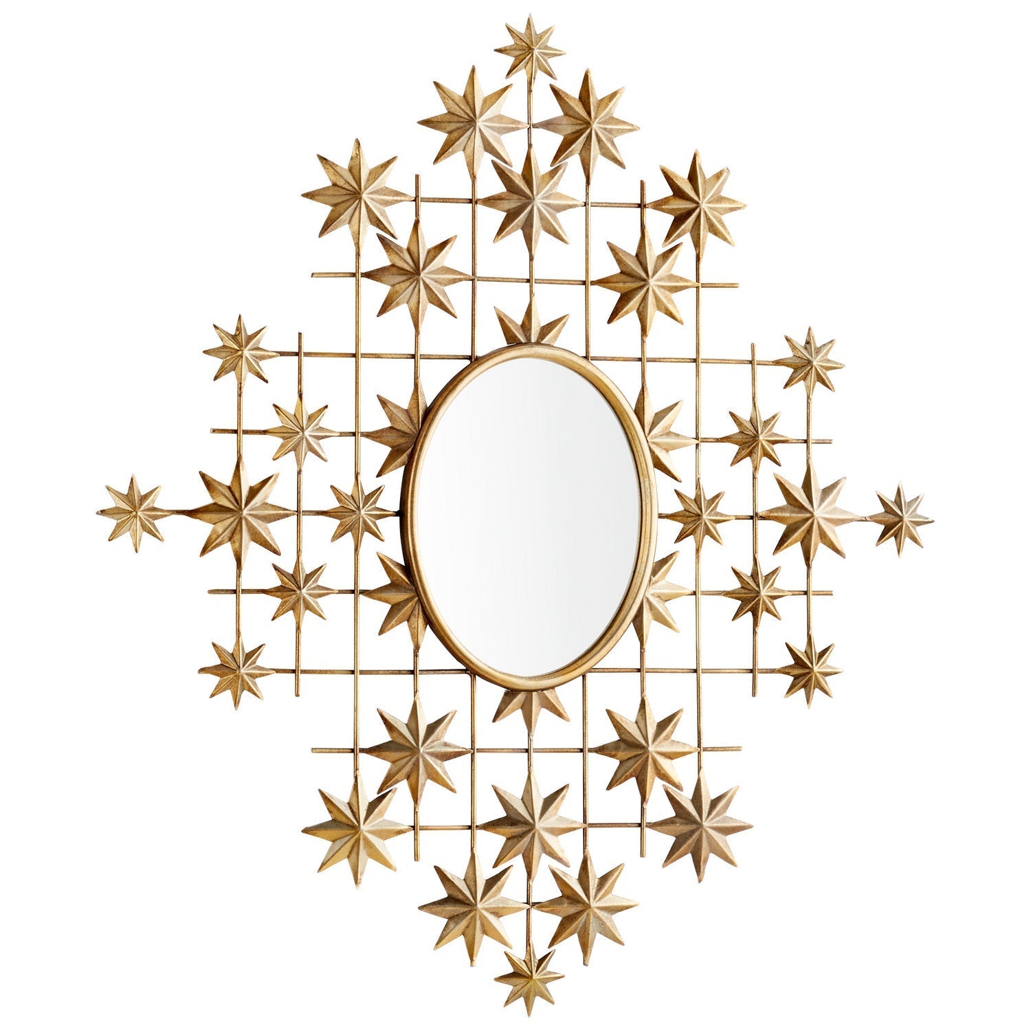 Cyan Design 10811 Alena Mirror - Gold Wall Mirror for Living Room, Bedroom, Entryway | Elegant Home Decor & Stylish Bathroom Mirror