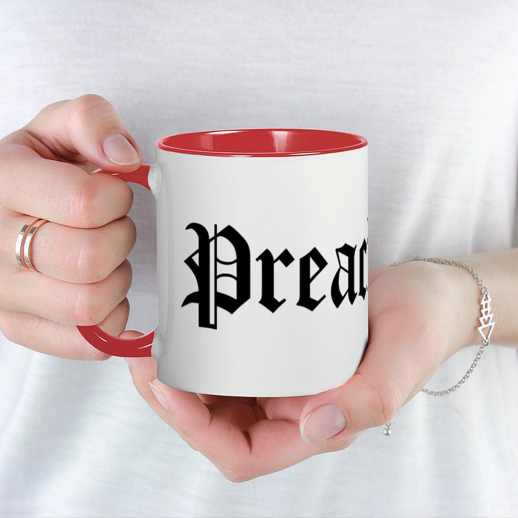 Preacher Mug 11 oz (325 ml) - Ceramic Coffee Cup with Handle - Funny Gift for Pastors & Religious Leaders - Perfect for Church, Bible Study & Morning Coffee