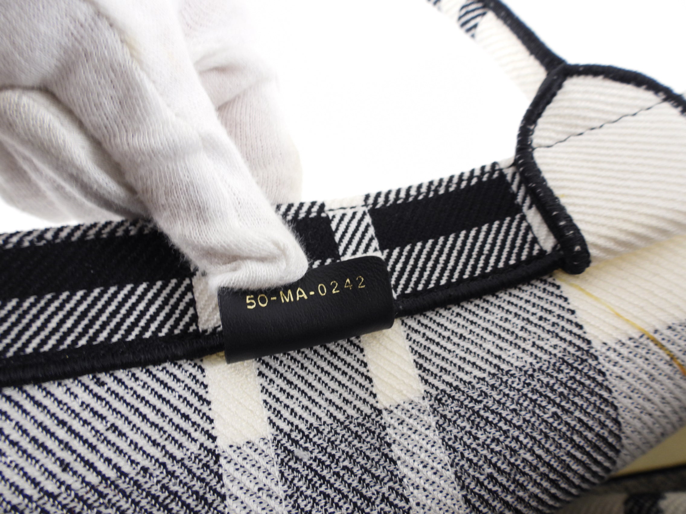 Dior Black and White Checkered Large Book Tote Bag - Stylish Designer Handbag for Work, Travel & Everyday Use