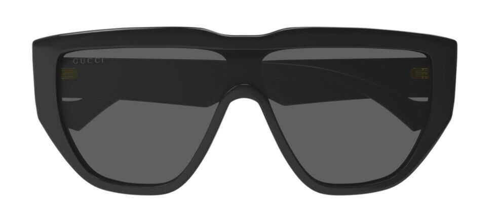 Gucci GG 0997S 002 Oversized Sunglasses for Women - Black/Black Gray Full Rim Frame - UV Protection Luxury Fashion Shades for Beach, Driving & Outdoor Activities