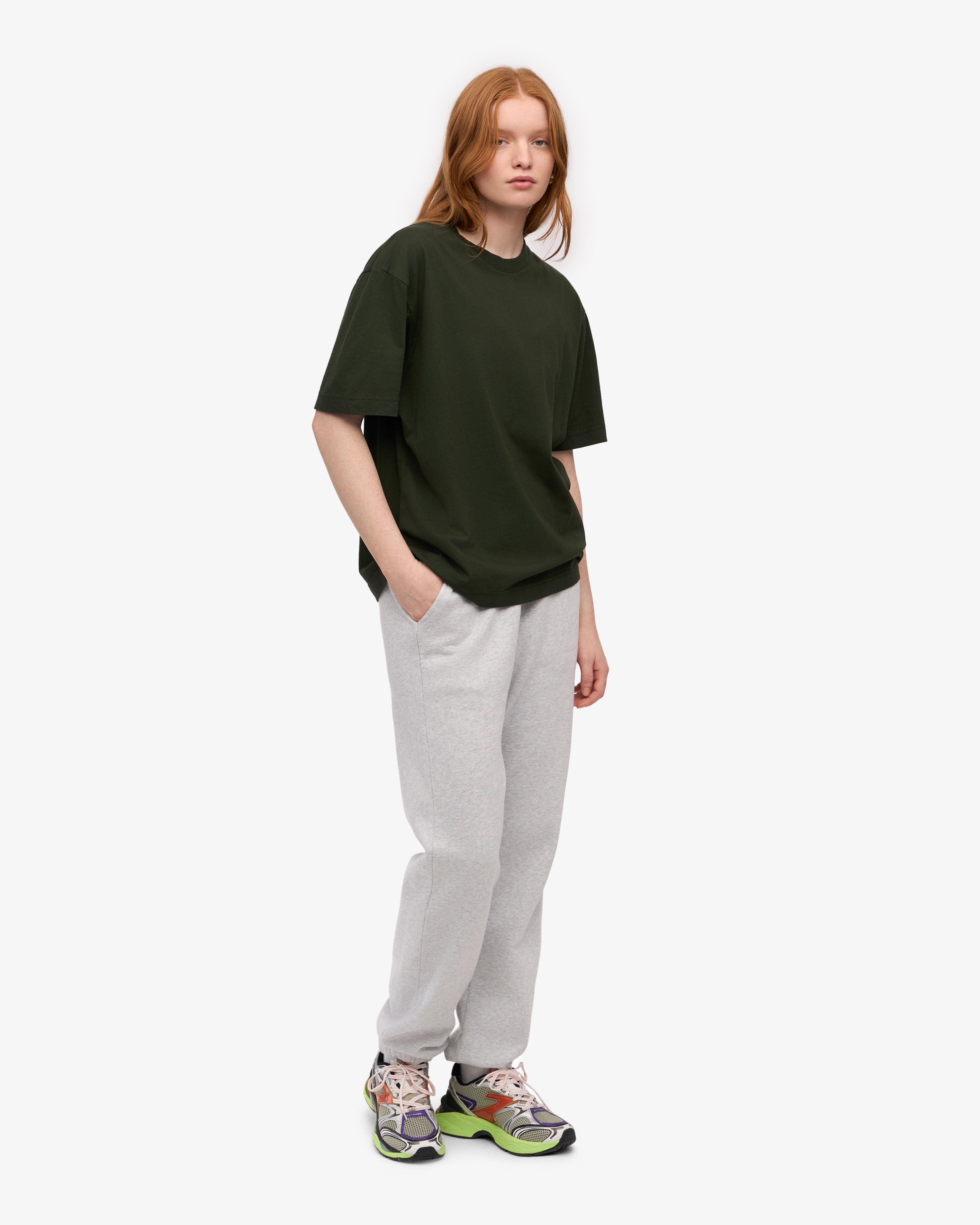 Organic Sweatpants for Women - Soft & Comfortable Snow Melange Joggers - Perfect for Yoga, Lounge & Casual Wear
