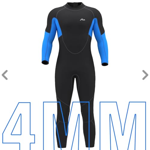 M4-4/3mm-Back Zip-Blue