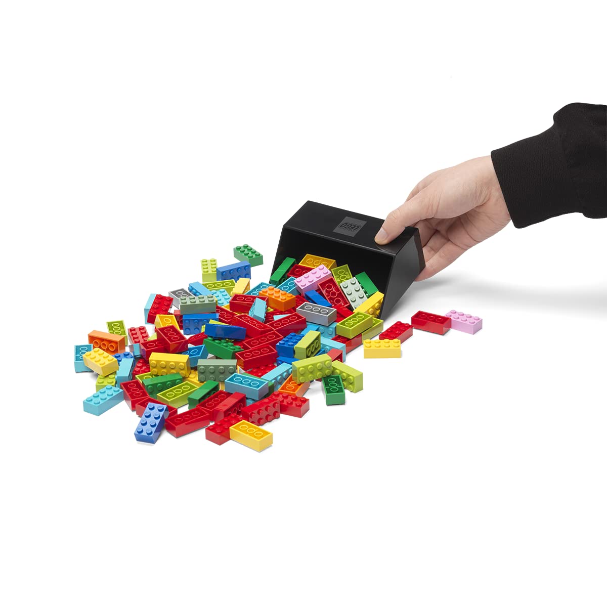 LEGO® Brick Scooper Set with 2 Sizes of Scoopers & Brick Separator - Fast LEGO® Cleanup Tool for Kids & Adults - Perfect for Organizing LEGO® Bricks, Building Projects & Playroom Storage (Grey)