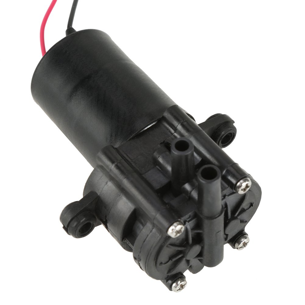 12V DC High Efficiency Self-Priming Water Gear Pump - ZC-A210 Mini Plastic Durable Water Circulation Pump for Automotive, Marine & Home Use