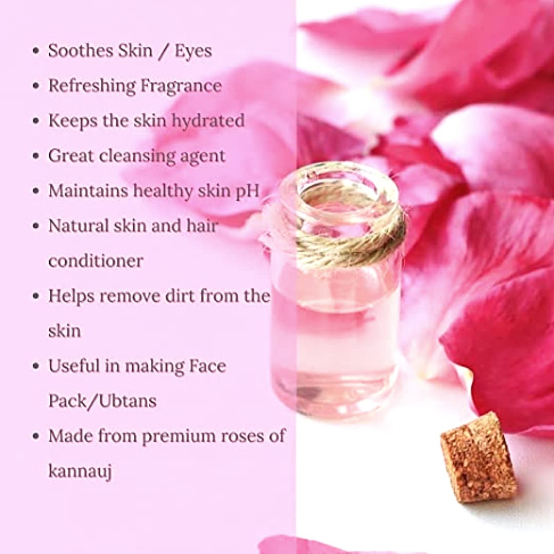Pure Rose Water Toner by Sindhu Herbals - 100ml Natural Facial Mist for Hydration & Glowing Skin | Perfect for Daily Skincare, Makeup Setting & Refreshing Sprays