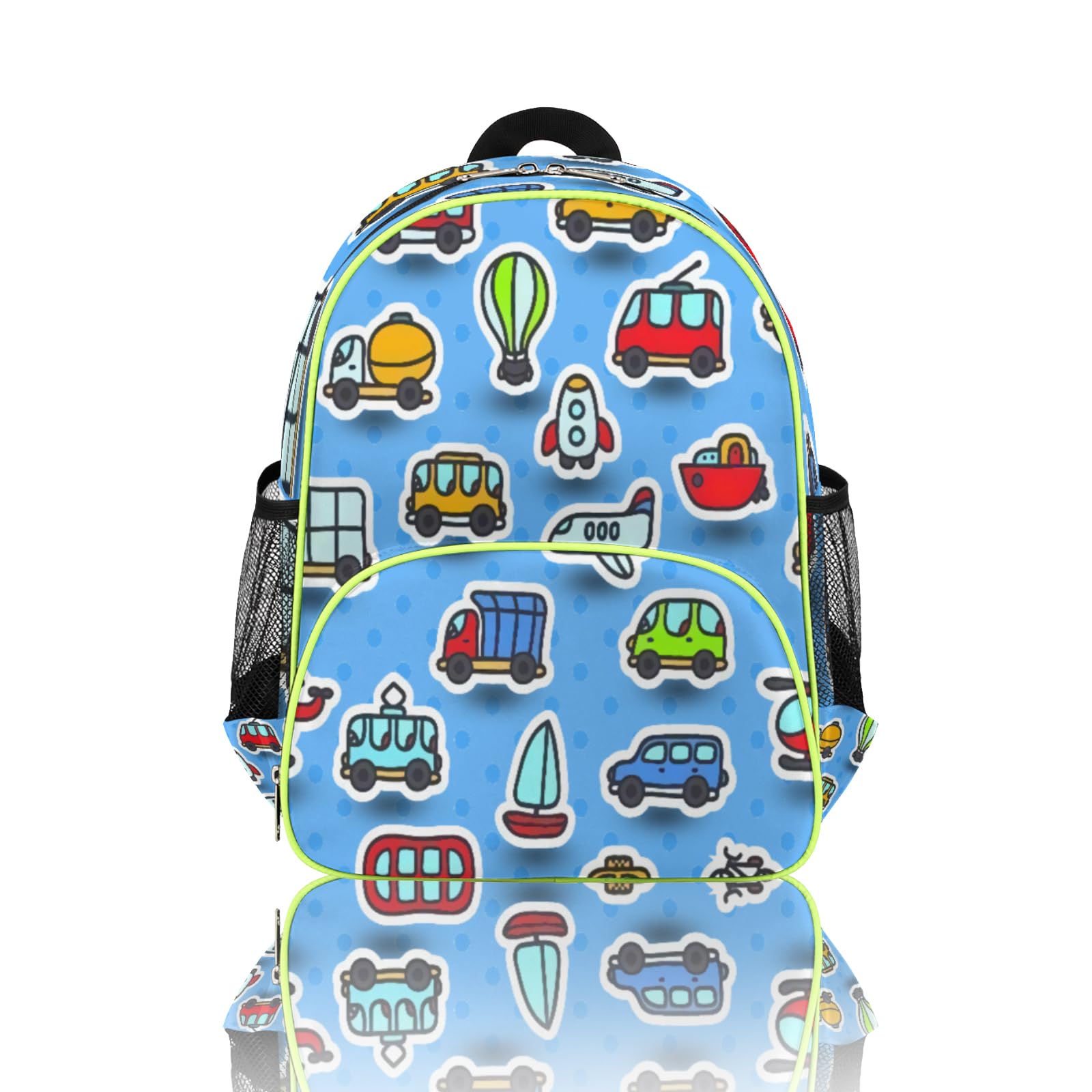 **Rocket Boat Bus Toddler Backpack for Boys & Girls - 14.2 Inch Waterproof Preschool Backpack with Chest Strap - Lightweight Mini Bookbag for Kindergarten, School & Travel - Perfect for Back to School & Daily Adventures**    *(Use Case: Ideal for daycare, preschool, kindergarten, family trips, outdoor activities, and everyday use as a stylish and functional kids' backpack.)*