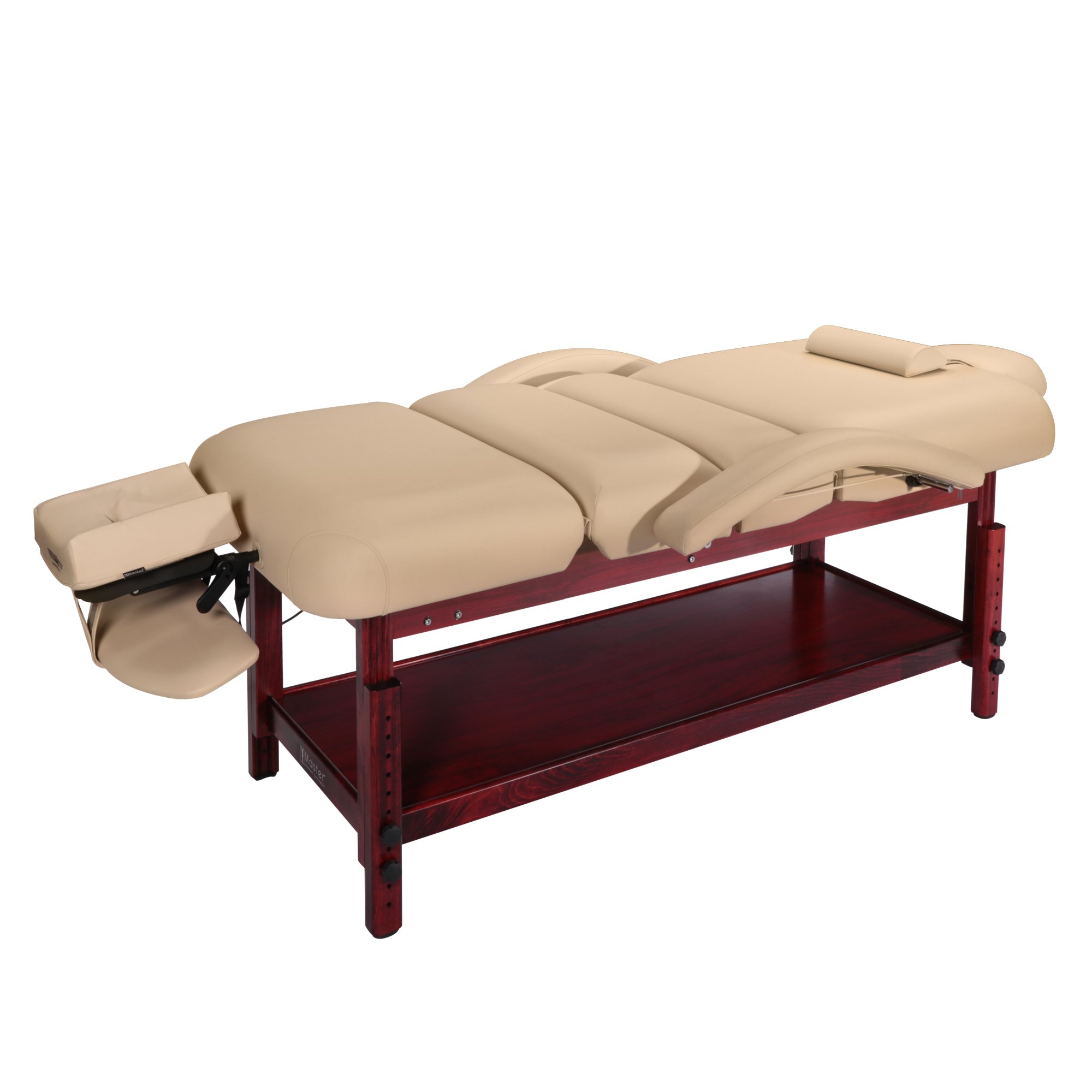 Professional Claudia Stationary Massage Table with Adjustable Pneumatic Backrest & Leg Rest - 30