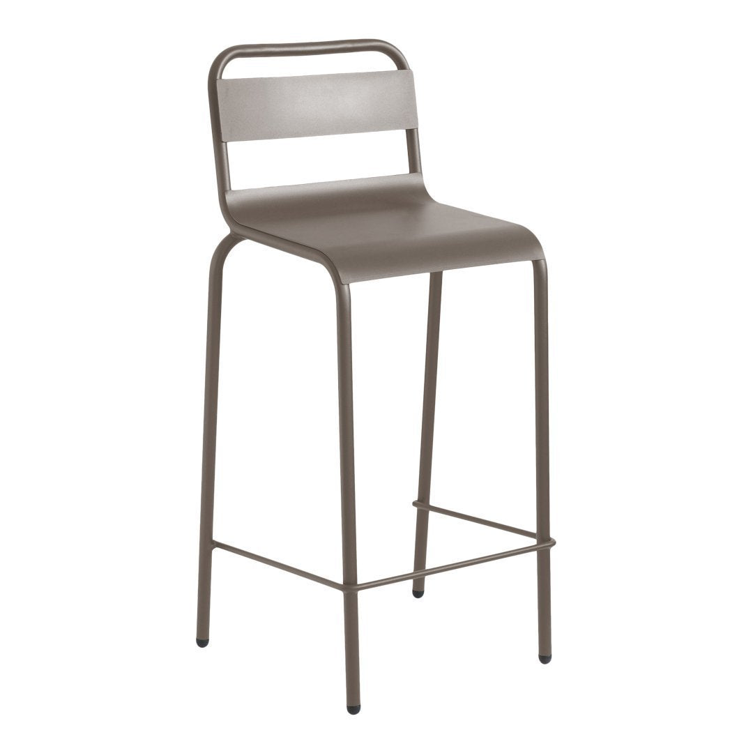 Biarritz Bar Stool - Modern Kitchen Counter Height Stool with Backrest, Adjustable Height & Swivel Base - Perfect for Home Bars, Kitchen Islands & Breakfast Nooks