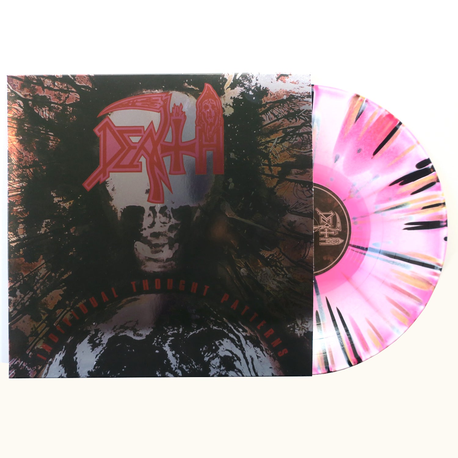 DEATH 'Individual Thought Patterns' Limited Edition Merge/Splatter Vinyl LP | Heavy Metal Music Collectible | Perfect for Vinyl Enthusiasts & Metal Fans