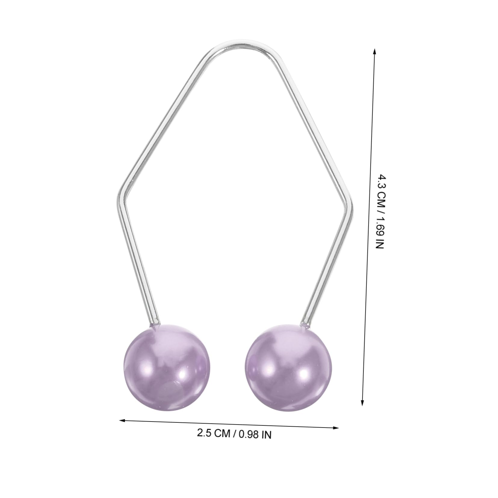 MagicLulu 1 Pair Alloy Facial Dimple Trainer - Face Scrubber & Massager for Smile Exercise, Skin Cleansing & Relaxation | Purple | Perfect for Daily Skincare Routine & Spa Treatments