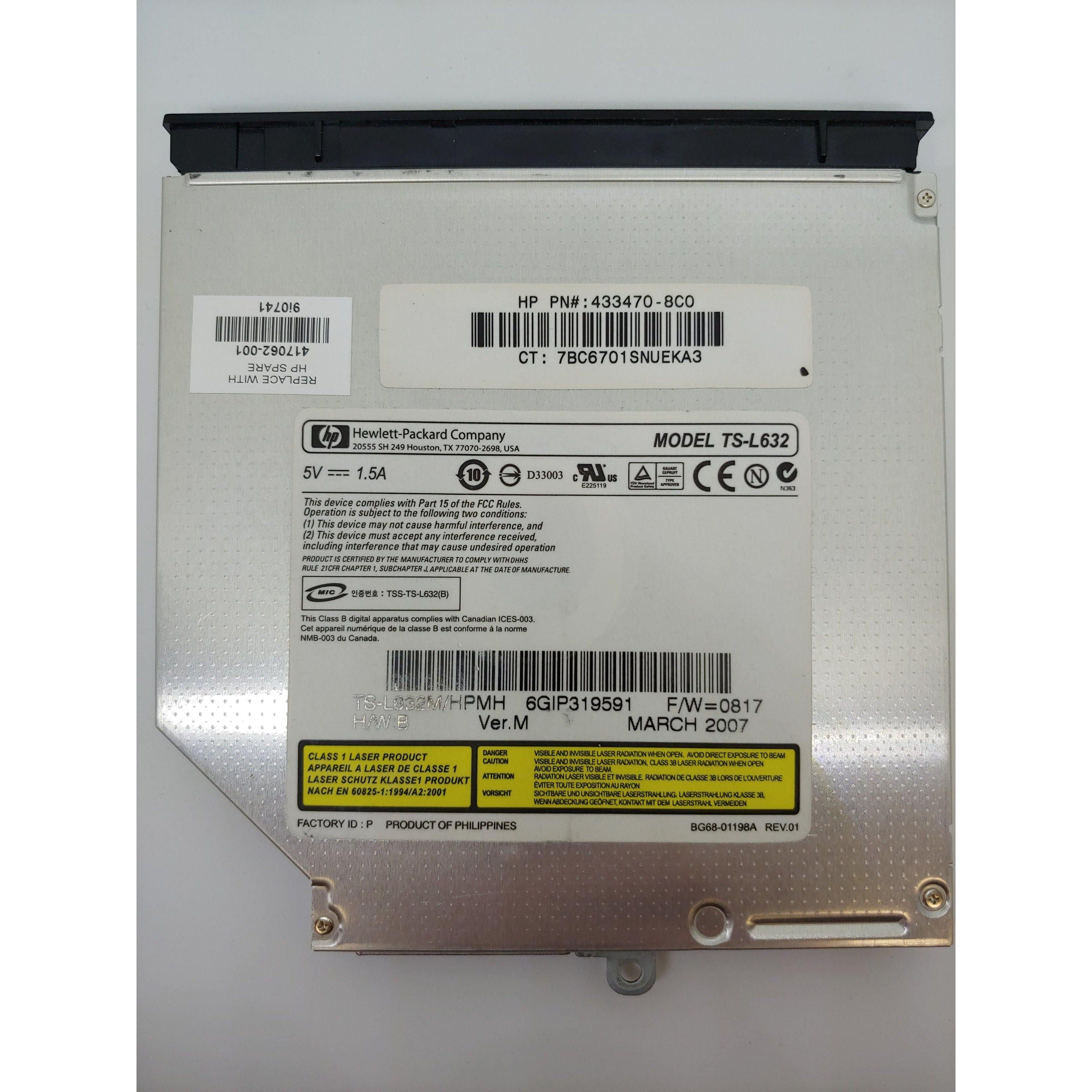 HP CD/DVD RW DL Drive - 417062-001 - Compatible with Laptops & Desktops | Fast Burning & Reading | Perfect for Data Backup, Media Playback & Software Installation