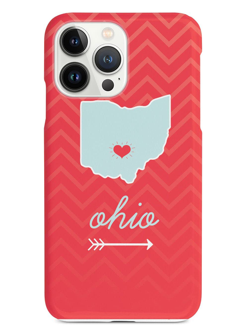 3D Textured iPhone 15 Pro Max Case with Rubber Bumper - Protective Phone Cover for Apple iPhone 15 Pro Max - Ohio Chevron Pattern Design - Shockproof & Scratch Resistant - Perfect for Everyday Use, Travel & Outdoor Activities