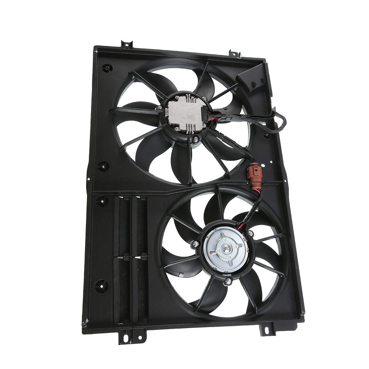 High-Performance Engine Radiator Cooling Fan Assembly for Audi A3 2009-2013, A3 Quattro, TT Quattro & VW Bora, CC, Eos, Golf 2010-2013, GTI, Jetta 2005-2009 - Perfect for Summer Driving & Overheating Protection