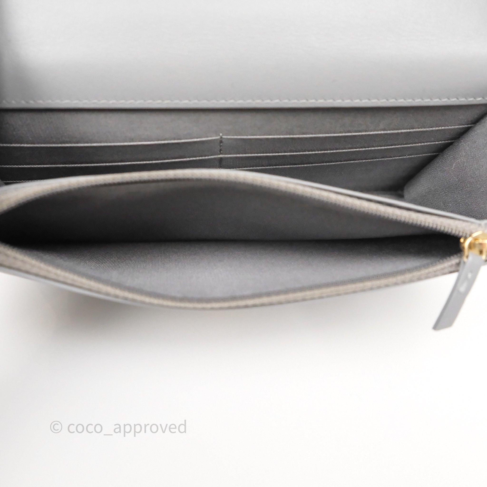 Chanel 19 Wallet on Chain WOC Grey Lambskin Mixed Hardware Crossbody Bag - Luxury Designer Handbag for Women, Perfect for Evening Out & Daily Use